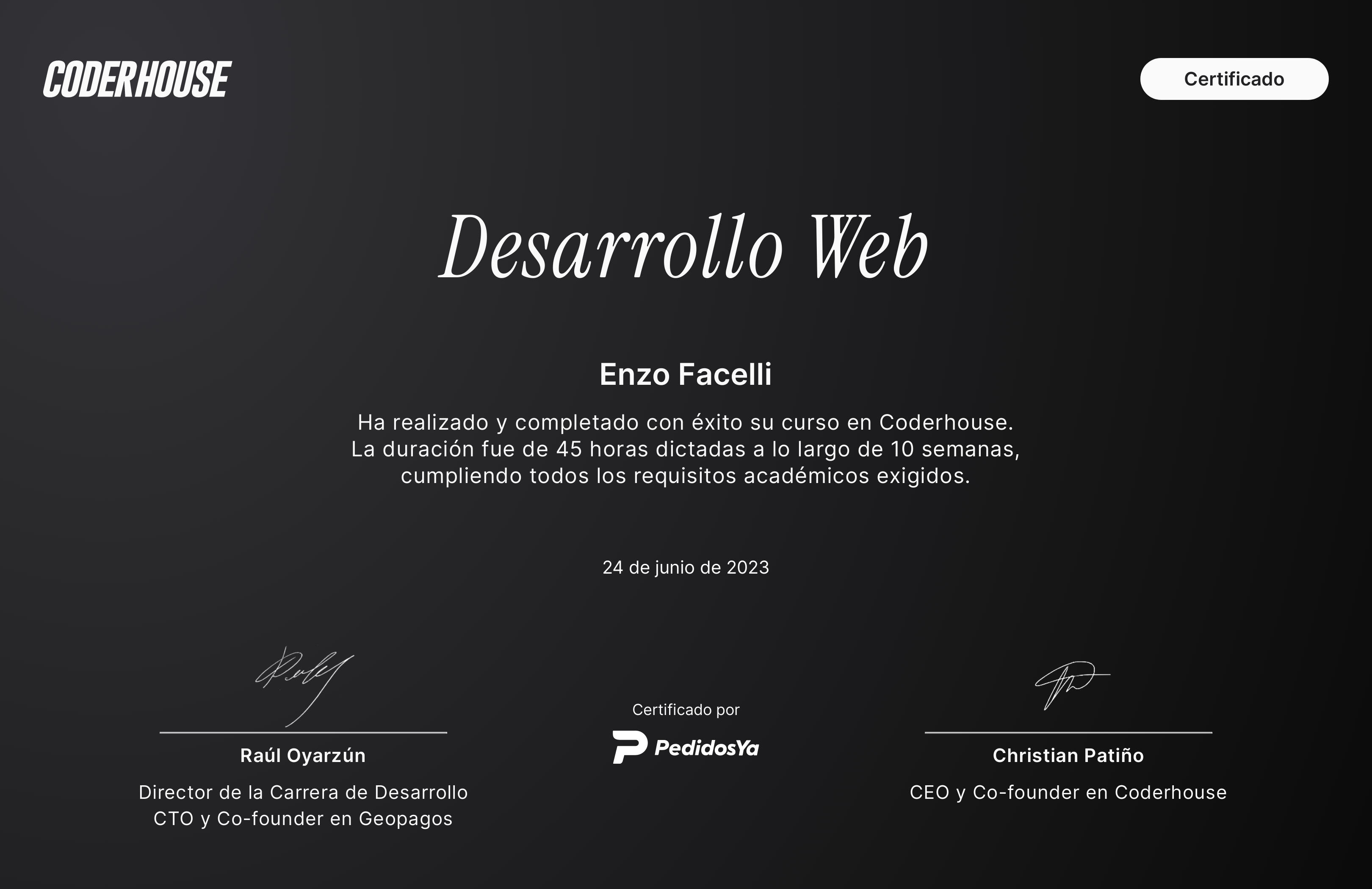 certificado Web